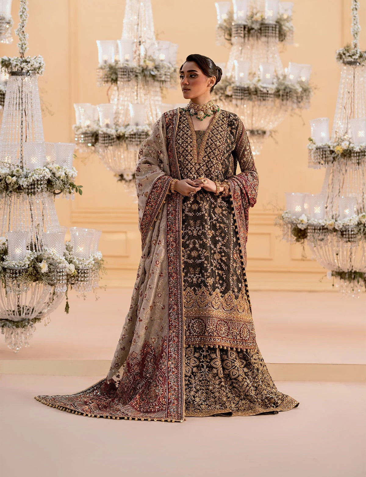 3 Piece Suits Aik Atelier Embroidered Organza  - Ready To Wear