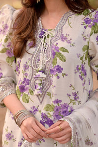 Aneelas Embroidered Lawn 3 Piece suit - Ready To Wear