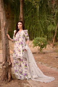 Aneelas Embroidered Lawn 3 Piece suit - Ready To Wear