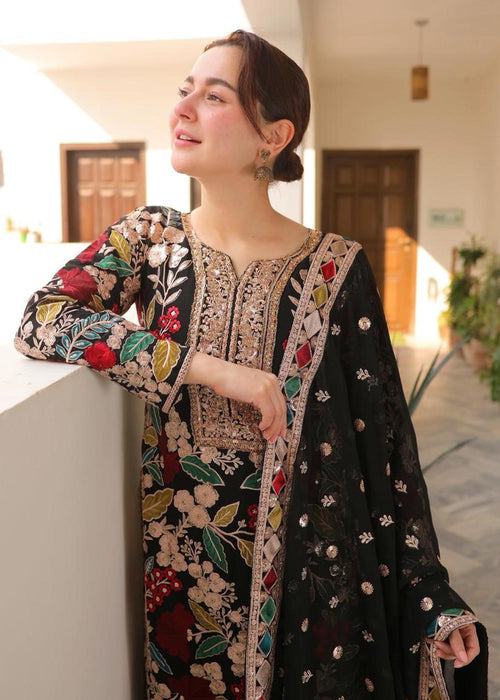 Rang Rasiya Hania Amir Luxury Embroidered Ciffion 03 Peace Suit - Ready To Wear