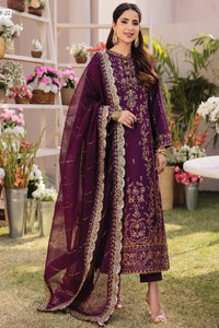 Dhanak Rang by Asim Jofa Embroidered Ciffon 03 Peace  Suit - Ready To Wear