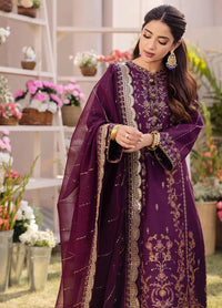 Dhanak Rang by Asim Jofa Embroidered Ciffon 03 Peace  Suit - Ready To Wear