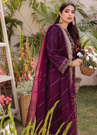 Dhanak Rang by Asim Jofa Embroidered Ciffon 03 Peace  Suit - Ready To Wear
