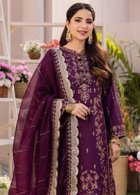 Dhanak Rang by Asim Jofa Embroidered Ciffon 03 Peace  Suit - Ready To Wear