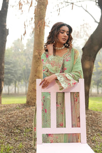 Pastel Mint & Blush Floral: Printed Lawn 03 Peace Suit - Ready To Wear