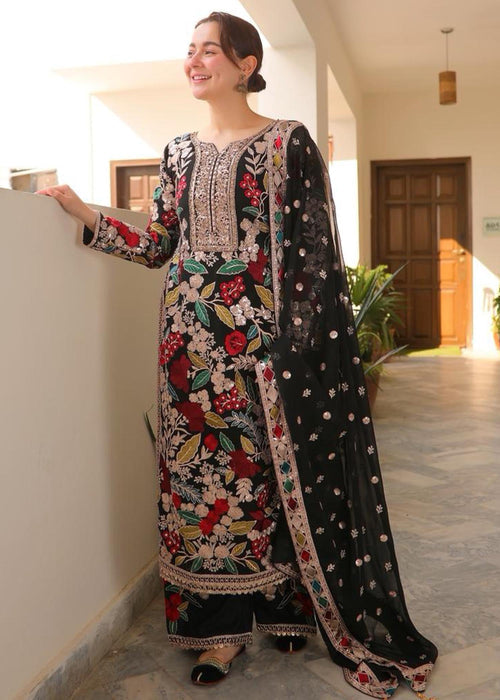 Rang Rasiya Hania Amir Luxury Embroidered Ciffion 03 Peace Suit - Ready To Wear