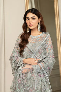 03-Piece Embroidered Net Suit | Ready To Wear