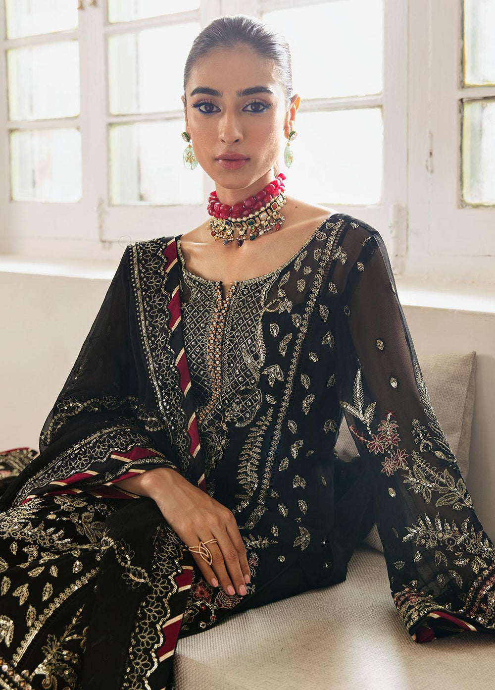 Gulaal Embroidered 03 Peace Chiffon Suits - Ready To wear