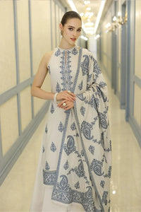 03-Piece Printed Lawn Suit With Chiffon Dupatta | Ready To Wear