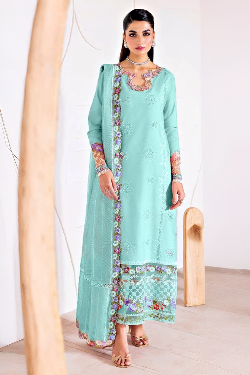 03-Piece Embroidered Lawn Suit | Ready To Wear