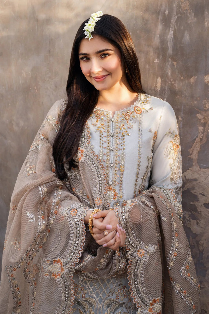 03-Piece Net Suit With Heavy Embroidery | Ready To Wear