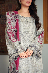 Imrozia Luxury  Heavy Embroidered Ciffion 03 Piece Suit- Ready To Wear