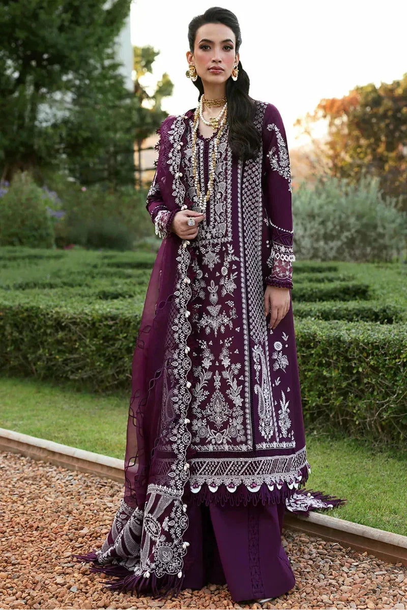 03-Piece Embroidered LAwn Suit With Organza Dupatta | Ready To Wear