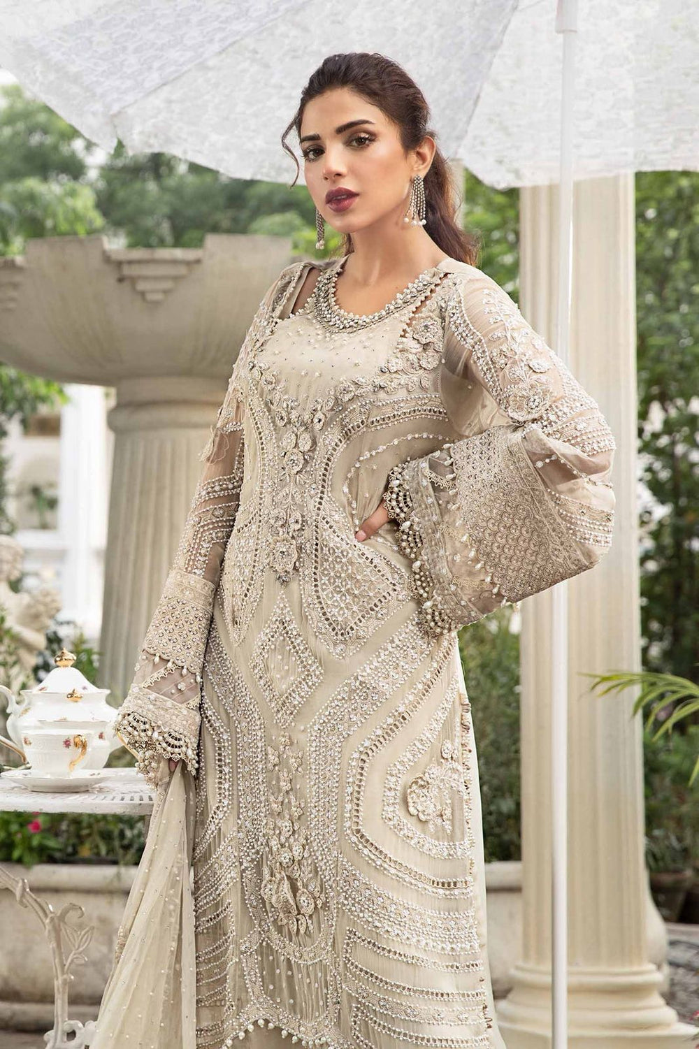 03-Piece Heavy Embroidered Chiffon Suit | Ready To Wear