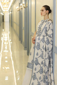 03-Piece Printed Lawn Suit With Chiffon Dupatta | Ready To Wear