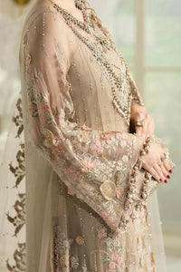 Maria B Luxury Heavy Embroidered Ciffion 03 Peace Suit - Ready To Wear