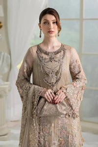 Maria B Luxury Heavy Embroidered Ciffion 03 Peace Suit - Ready To Wear