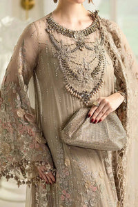 Maria B Luxury Heavy Embroidered Ciffion 03 Peace Suit - Ready To Wear