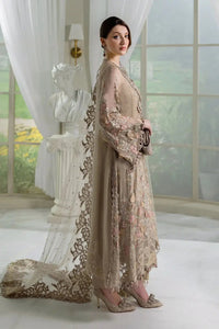 Maria B Luxury Heavy Embroidered Ciffion 03 Peace Suit - Ready To Wear