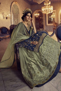 03  peace Luxury Heavy Embroidered Ciffion Mesuri Dress - Ready To Wear