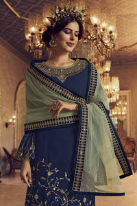 03  peace Luxury Heavy Embroidered Ciffion Mesuri Dress - Ready To Wear