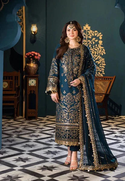 03-Piece Chiffon Suit With Embroidery | Ready To Wear