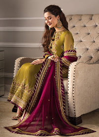 Zari Sitara By Asim Jofa Embroidered Ciffion 03 Peace Suit - Ready To Wear